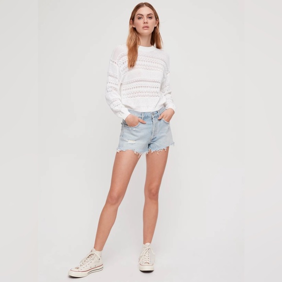 AGOLDE Parker Shorts Bitter Light Wash Shorts 25 - Picture 5 of 5